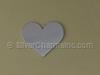 Silver Large Heart Stamping Blank