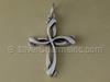 Swirly Cross Charm Pendant
