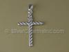 Rope Large Cross Charm or Pendant