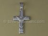 Wavy Cross Charm or Pendant