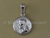 Shiny Round Jesus Charm
