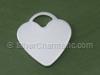 Large Heart Blank Charm Tag