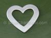 Heart Washer Blank Charm Tag