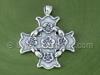 Large Flower Design Cross Charm