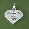 Daughter in Law Heart Charm