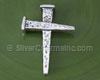 Silver Wooden Cross Pendant
