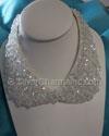 White Jeweled Collar Necklace