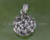 Flower 3D Round Pendant