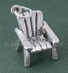 Silver Adirondack Chair Charm