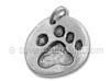 Round Animal Paw Print Charm