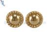 Gold Filled Circle Rope Stud Earrings