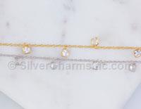 5mm Square CZ Chain by Foot