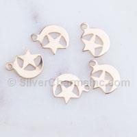 Moon and Star Charm