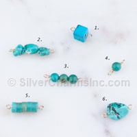 Turquoise Beads Link Connector