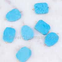 Turquoise Howlite Rectangle Link Connector