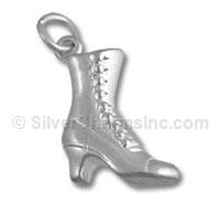 Sterling Silver Victorian Boot Charm
