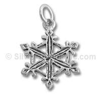 Sterling Silver Medium Snowflake Charm
