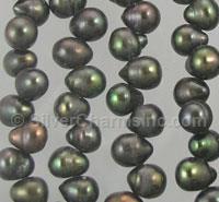 6mm Olive-Gray Freshwater Pearls
