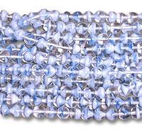 Czech Two-Tone Blue Glass Beads