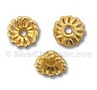 Gold Plated Bead Cap