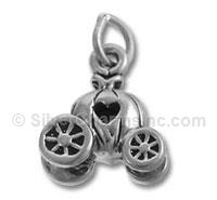 Sterling Silver Cinderella Carriage Charm