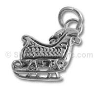 Sterling Silver Sleigh with Gifts Charm