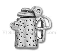 Sterling Silver Kettle (Openable) Charm