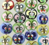 Multi-Color Butterfly Glass Bead