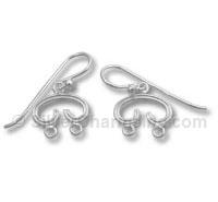 Silver 2 Dangle Chandelier Earring
