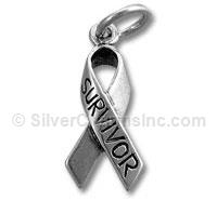 "Survivor" Awareness Ribbon Charm