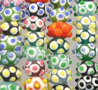 Multi Colored Lampwork Glass Beads