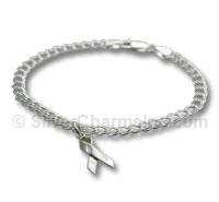 7" Awareness Ribbon Charm Bracelet