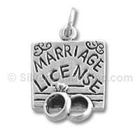 Marriage License Charm