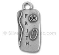 Sterling Silver Faith Inspiration Charm