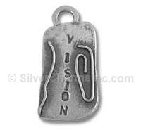 Sterling Silver Vision Tag Charm