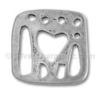 Sterling Silver Love In Rome Charm