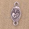 Sterling Silver Oval Heart Link Charm