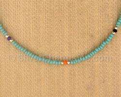 Turquoise Seed Beads Necklace