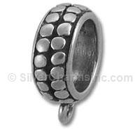 Silver 2 Layer Beaded Finding Ring