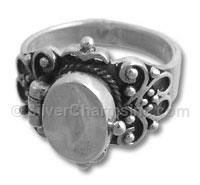 Silver Prayer Box Ring