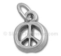Sterling Silver Small Peace Charm