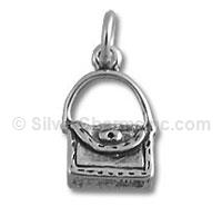 Sterling Silver Small Handbag Purse Charm