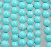6mm Man-made Turquoise Beads