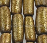 8mm Natural Golden Coral Cylinder