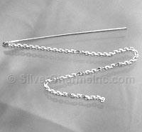 Sterling Silver Thread Earring Finding