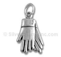 Sterling Silver Gloves Charm