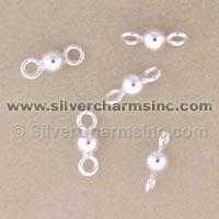 Silver Bead Link Bag of 50
