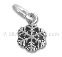 Sterling Silver Small Snowflake Charm
