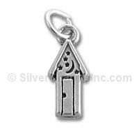 Sterling Silver Outhouse Charm