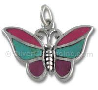 Enamel Butterfly Charm or Pendant